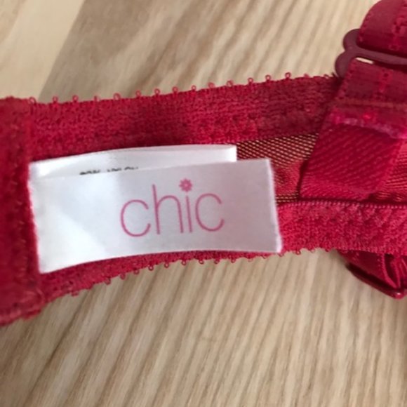 Red Lace Push-up Bra NWOT ~ 32B - Picture 10 of 12